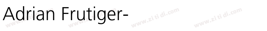 Adrian Frutiger字体转换